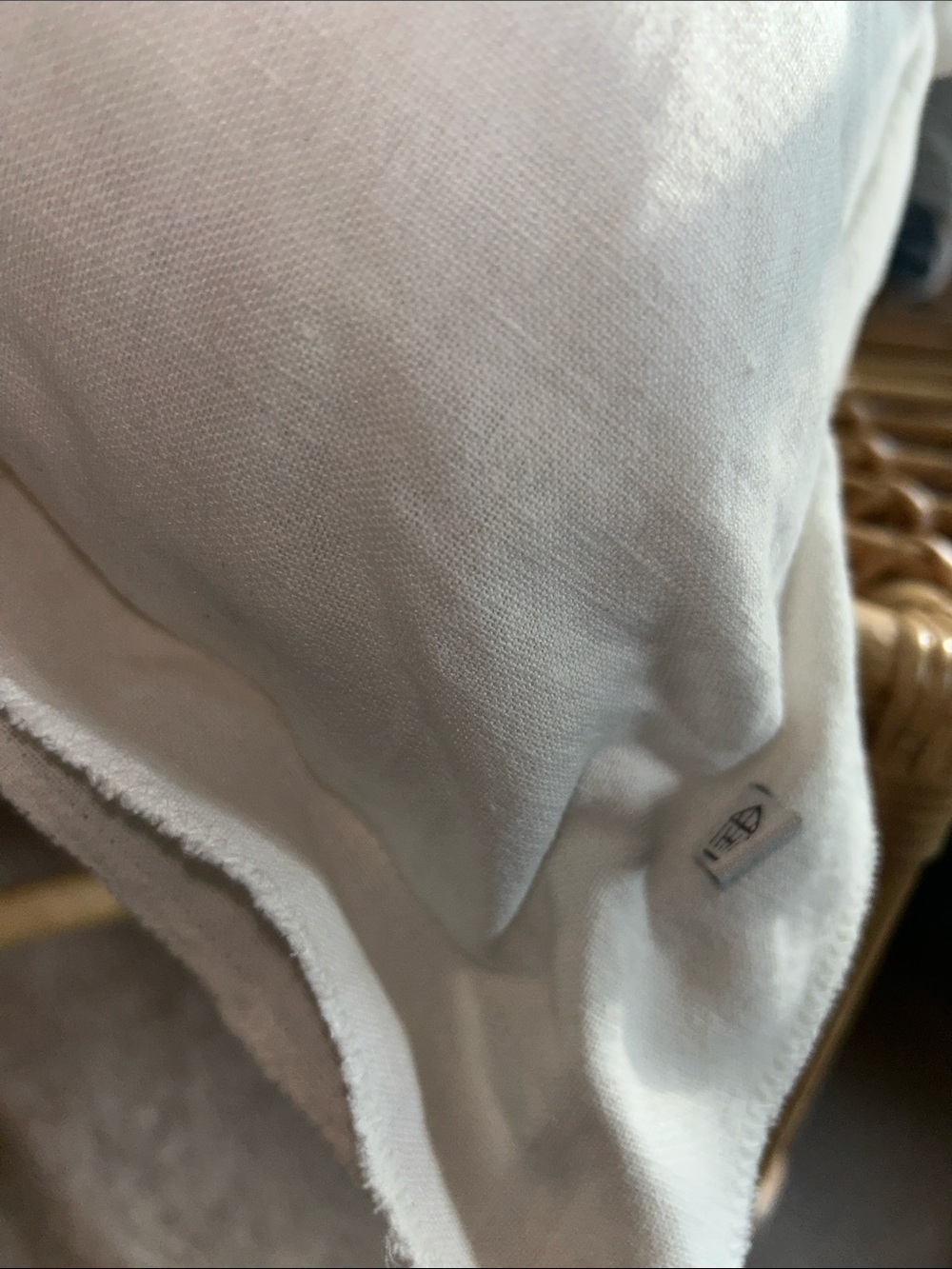 Hearth & Hand 26” Linen Blend 26” Euro Pillow with flanged edges - Picture 4 of 5